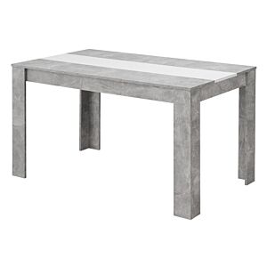 Miza DOMUS- Bela/beton siva