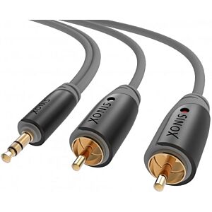 Avdio kabel SINOX SXA3402 3,5mm-2xRCA 2 m
