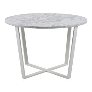 Jedilna miza ARIA-Beli marmor/bela