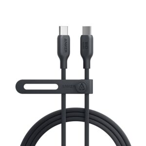 Kabel ANKER 543 BIO USB-C na USB-C 1,8m kabel črn (A80E2G11)