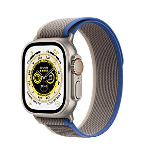 Pametna ura Apple Watch Ultra Cellular, 49 mm, ohišje titan, pašček Blue/Gray Trail Loop - S/M (mnhl3bs/a)
