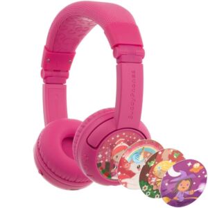 Otroške brezžične naglavne slušalke BUDDYPHONES PLAY+ Rose Pink
