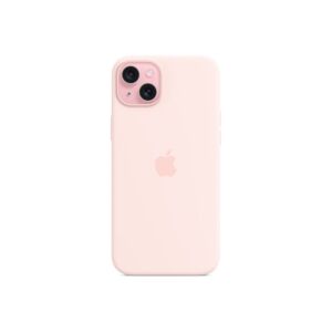 Apple silikonski ovitek za iPhone 15 Plus z MagSafe - Svetlo roza (MT143ZM/A)