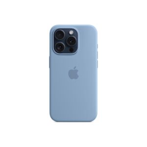 Apple silikonski ovitek za iPhone 15 Pro z MagSafe - Svetlo modra (MT1L3ZM/A)