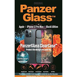 Zaščitno steklo PANZERGLASS CLEAR CASE IPHONE 12 PRO MAX AB BLACK