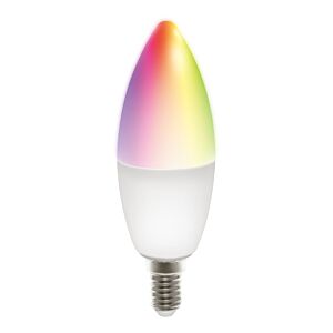 Pametna žarnica DELTACO SMART HOME, E14, WiFI 2.4GHz, 5W, 470lm, dimmable, 2700K-6500K, 220-240V, RGB - SH-LE14RGB